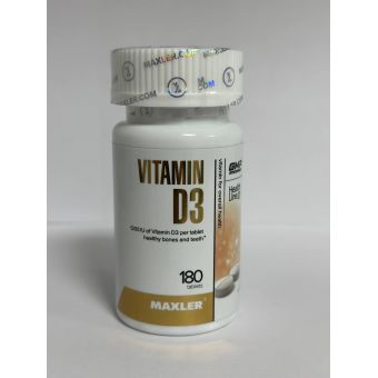 Витамин D3 Maxler 180 таблеток 1200 ME Казахстан