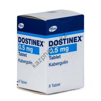 Каберголин Dostinex 8 таблеток (1 таб 0.5 мг)  Казахстан